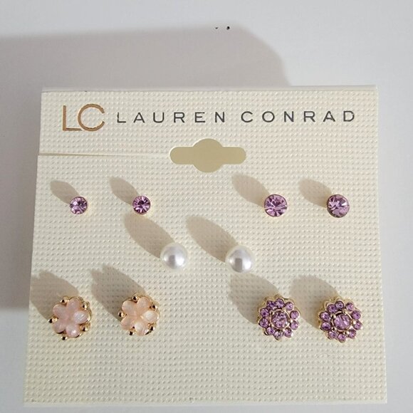 Lauren Conrad Bow Earrings 🎀 Five NEW Earrings Retail Value $16 Giftable - Picture 4 of 5